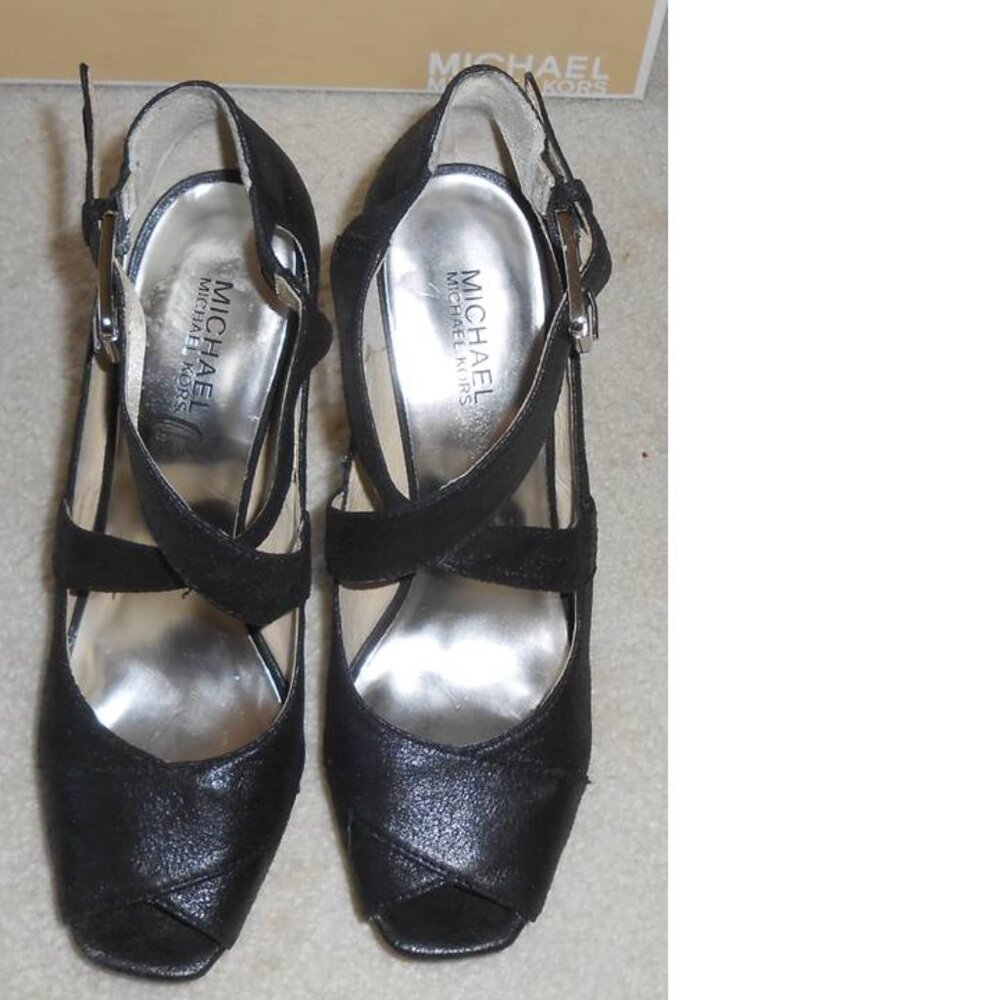 MICHAEL KORS Kinkade platform heels sz 10 w/box - Picture 4 of 7